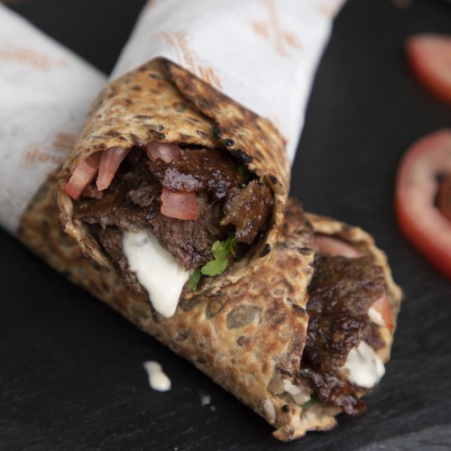 خبز بروتين شاورما لحم خبز بروتين شاورما لحم